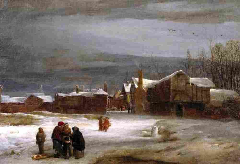 mul A Snow Scene Art A4 Photo Print