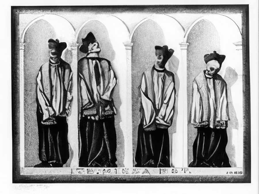 mumified priests in gangi 1932 A4 Photo Print