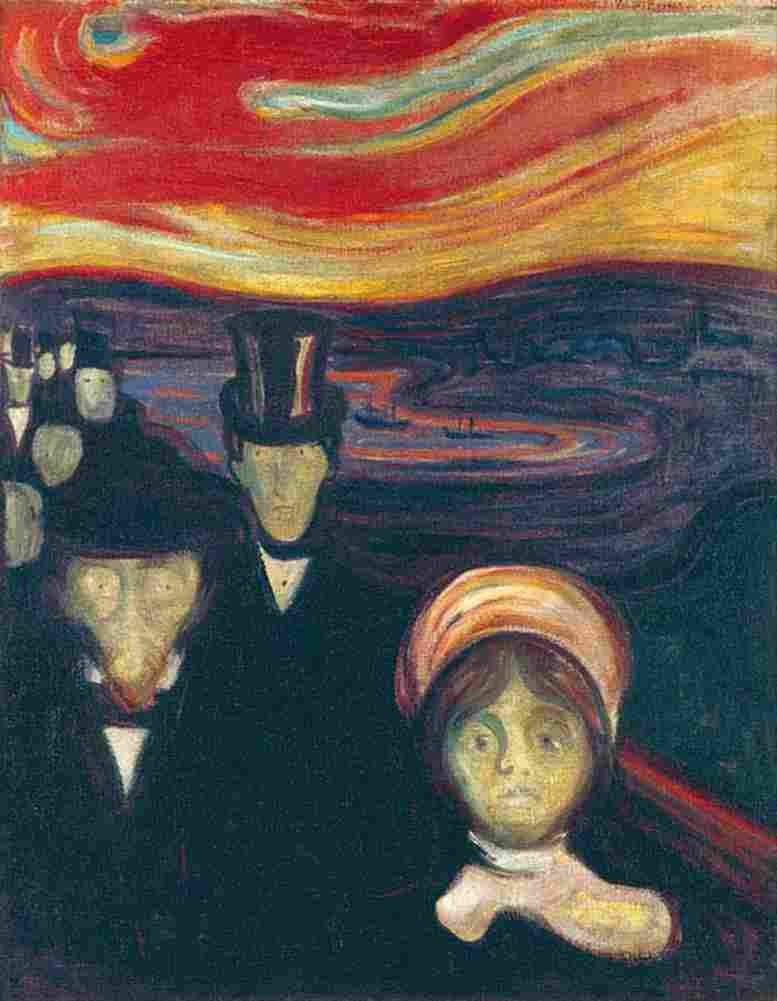 munch anxiety Art A4 Photo Print