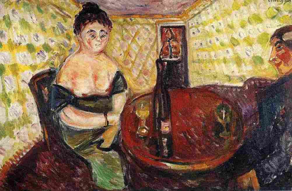 munch brothel scene Art A4 Photo Print