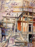 munch building the winter studio Art A4 Photo Print