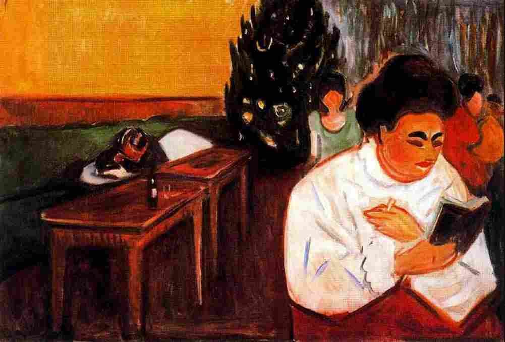 munch christmas in the brothel Art A4 Photo Print