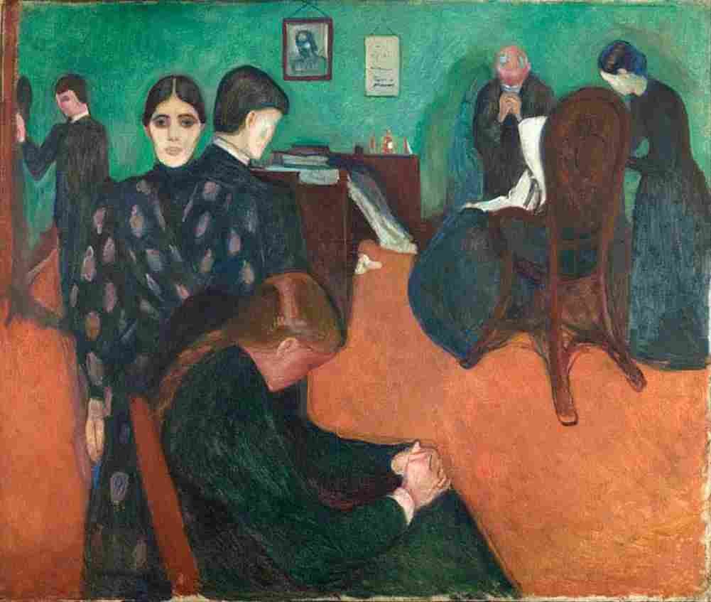 munch death in the sickroom Art A4 Photo Print