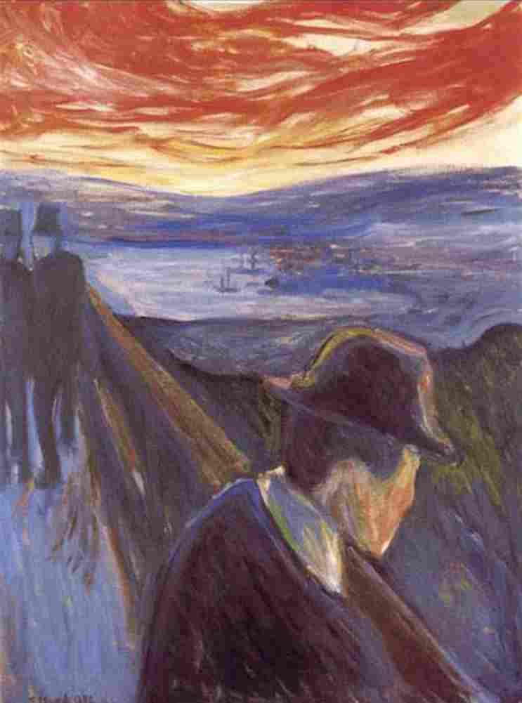 munch despair Art A4 Photo Print