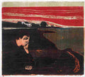 munch evening melancholy one Art A4 Photo Print