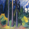 munch forest Art A4 Photo Print