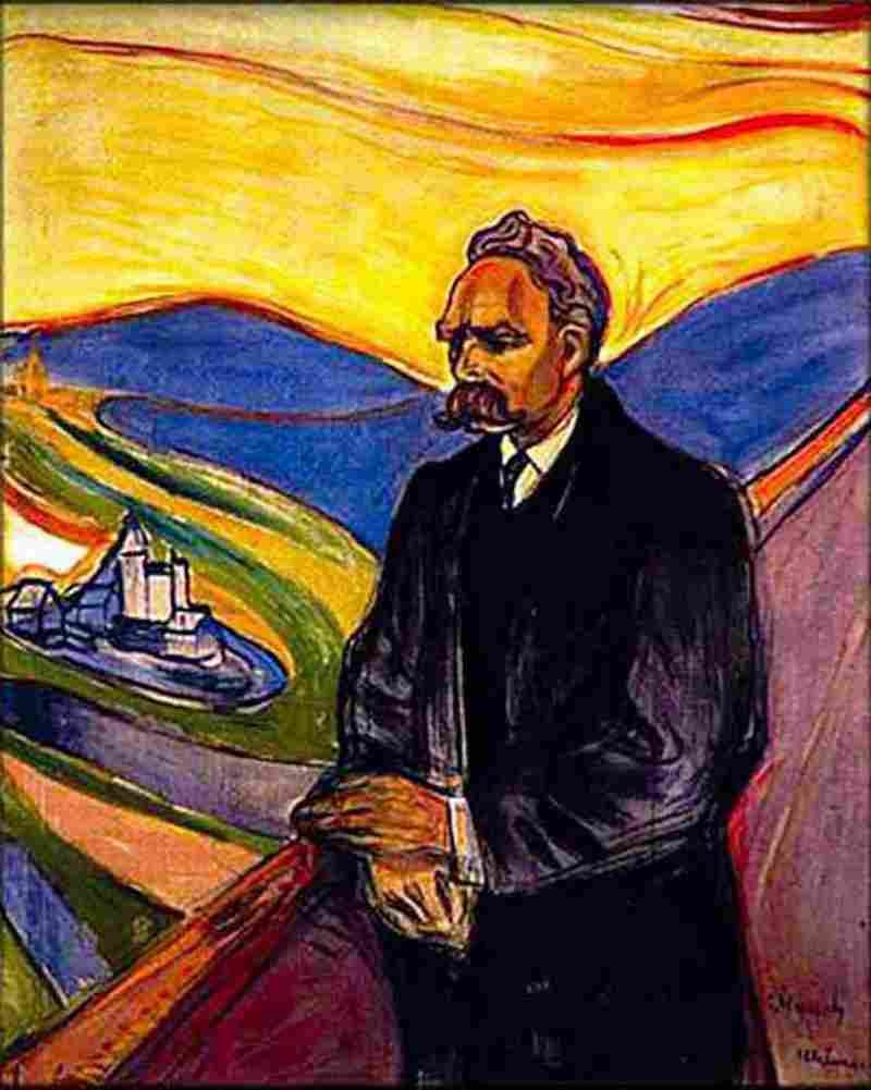 munch friedrich nietzsche Art A4 Photo Print