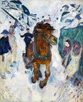 munch galloping horse Art A4 Photo Print