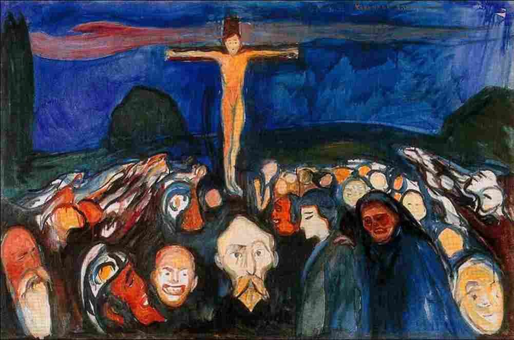 munch golgotha Art A4 Photo Print