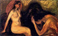 munch man and woman Art A4 Photo Print