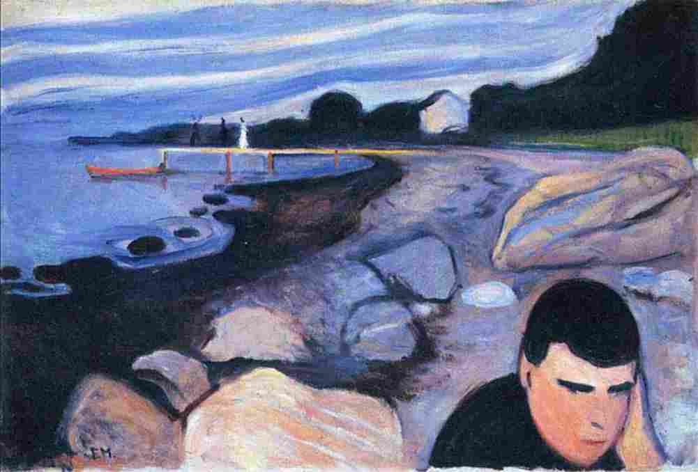 munch melancholy one Art A4 Photo Print