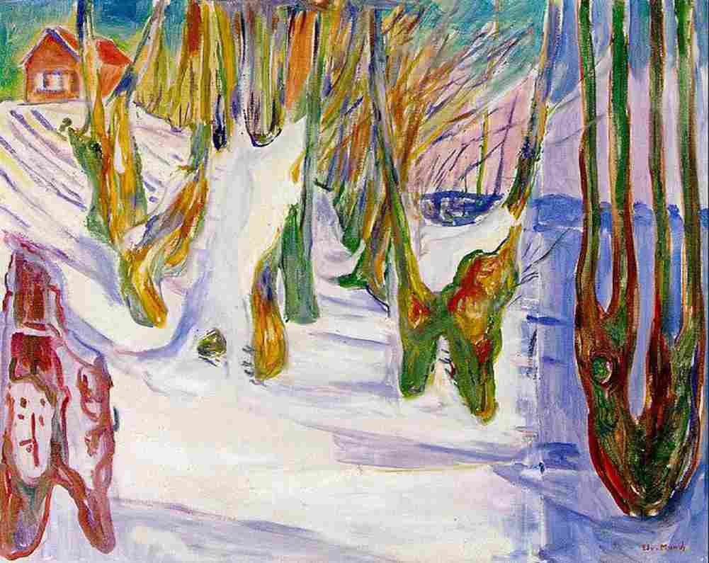 munch old trees Art A4 Photo Print