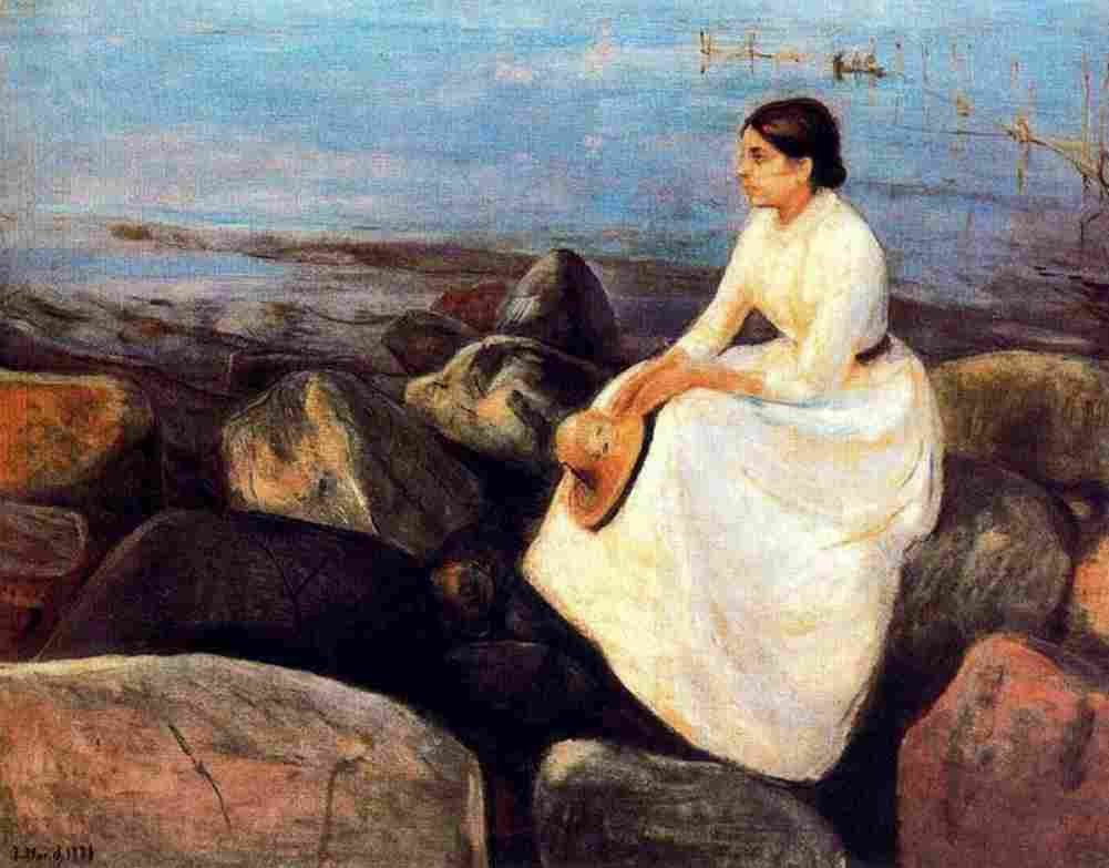 munch summer night Art A4 Photo Print