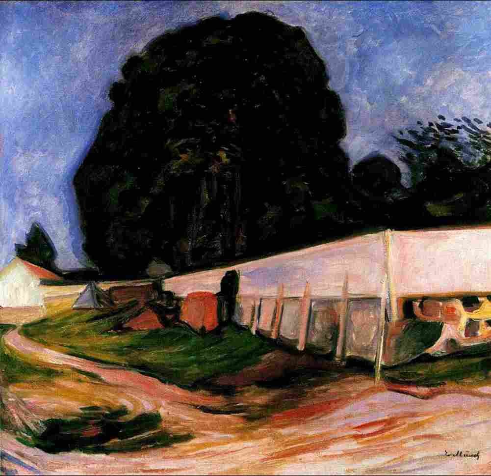 munch summer night at aasgaardstrand Art A4 Photo Print