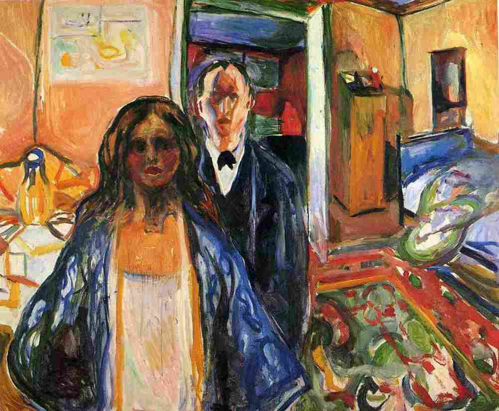 munch the artist and his model Art A4 Photo Print