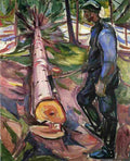 munch the lumberjack Art A4 Photo Print