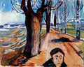munch the murderer in the lane Art A4 Photo Print