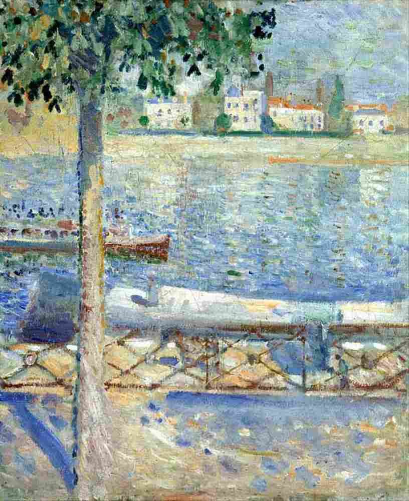 munch the seine at saint cloud Art A4 Photo Print