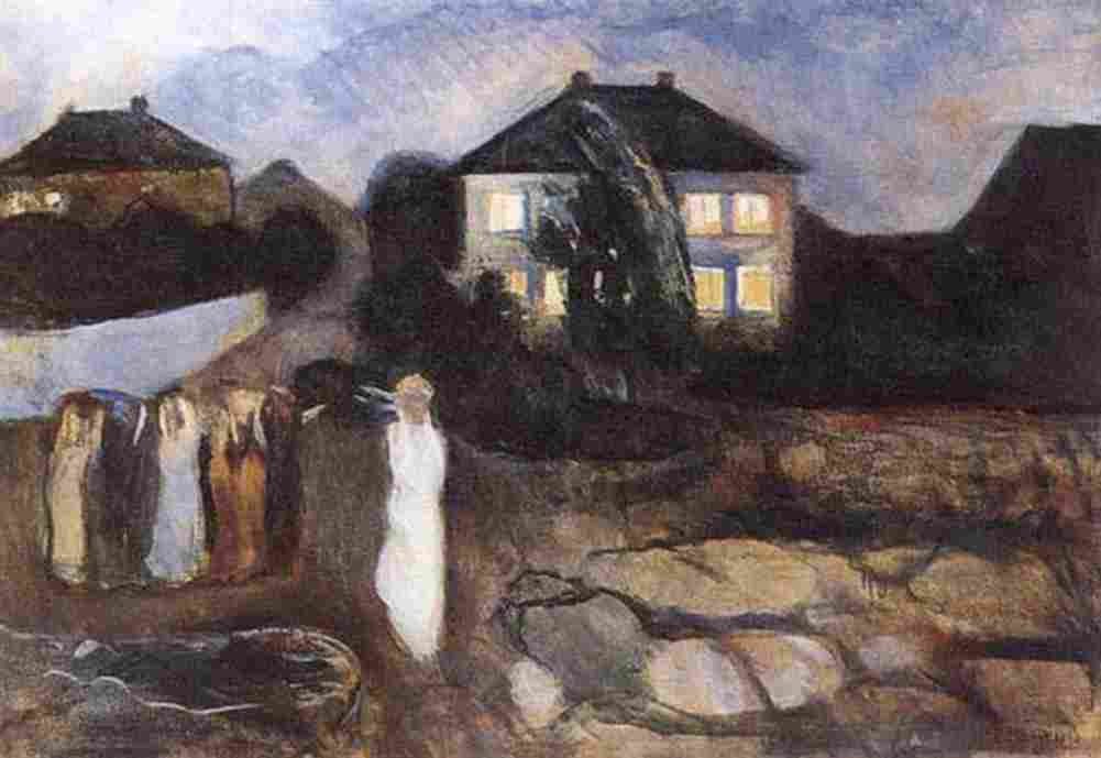 munch the storm Art A4 Photo Print