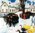 munch the village street Art A4 Photo Print