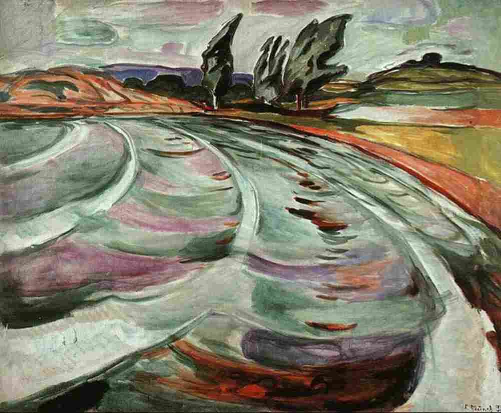 munch the wave Art A4 Photo Print