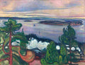 munch train smoke Art A4 Photo Print