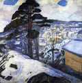 munch winter kragero Art A4 Photo Print