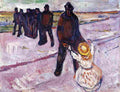 munch worker and child Art A4 Photo Print