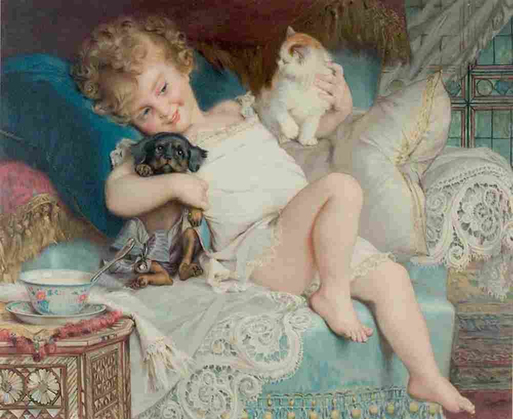munier Three Friends Art A4 Photo Print