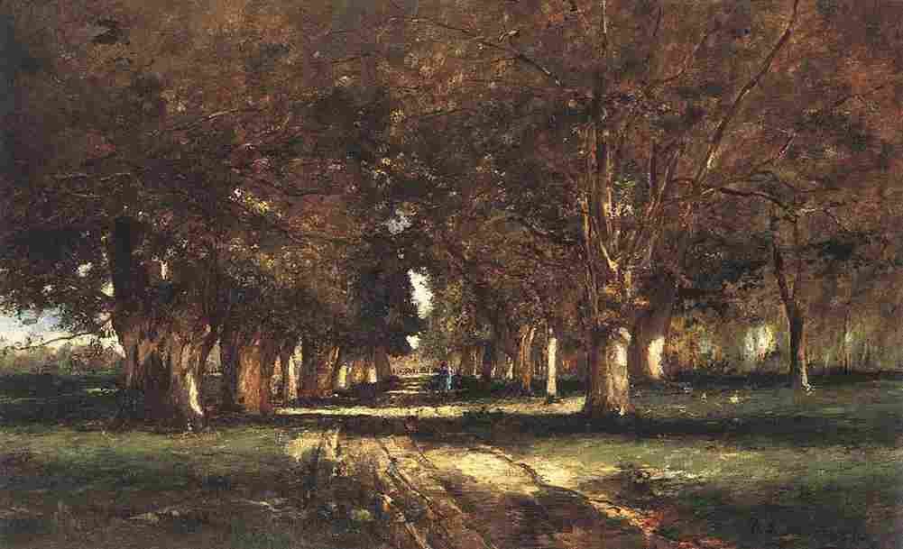 munk Line of Trees Art A4 Photo Print