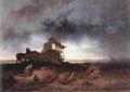 munk Storm at the Puszta Art A4 Photo Print