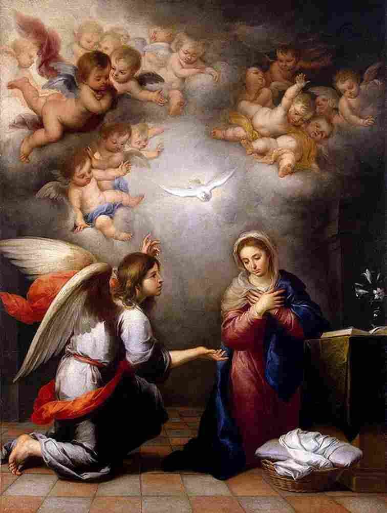 mur Annunciation Art A4 Photo Print