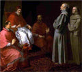 mur Blessed Egidius of Assisi in levitation before Pope Gregory Nine Art A4 Photo Print