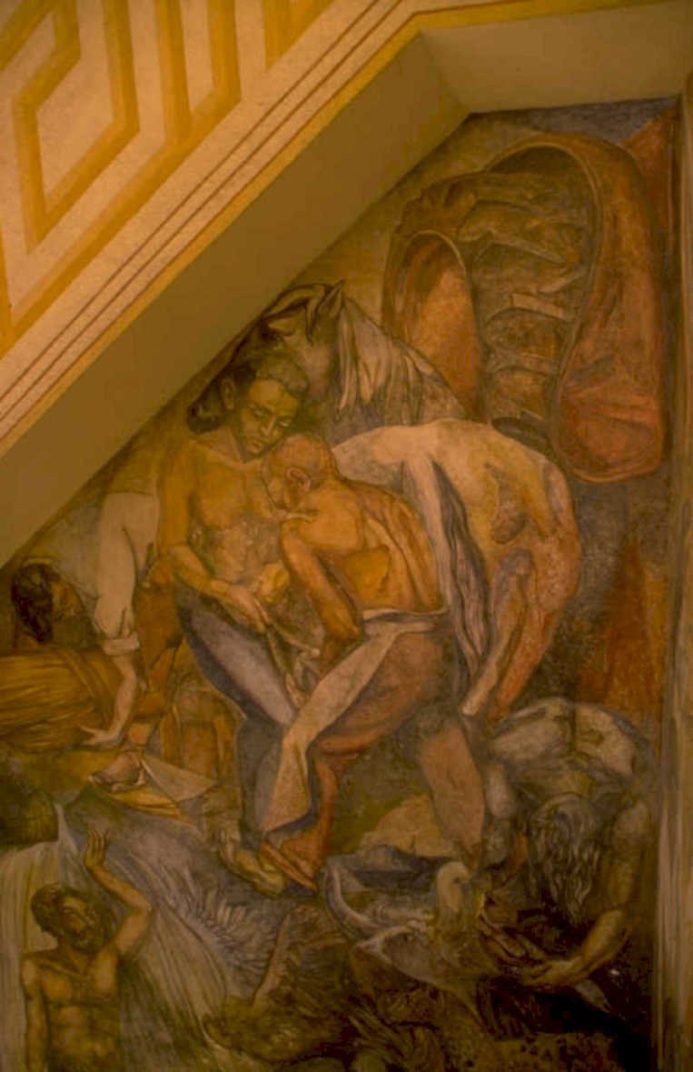 mural struggle figures 1980s 1990s A4 Photo Print