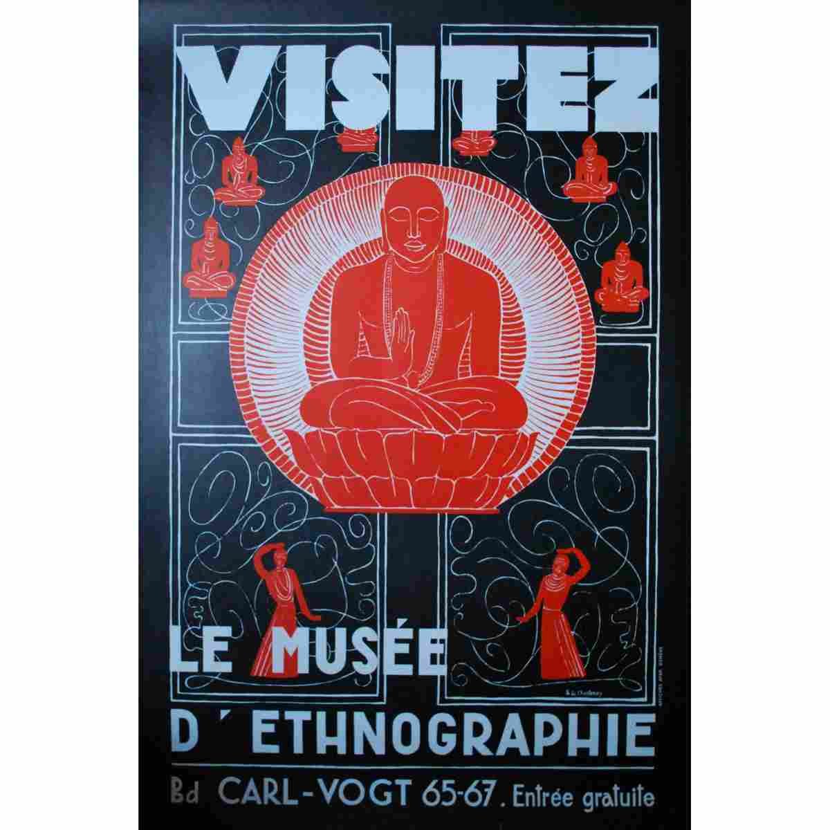 musee d ethnographie geneve philippe de chastonay 1955 7 Advert A4 Photo Print
