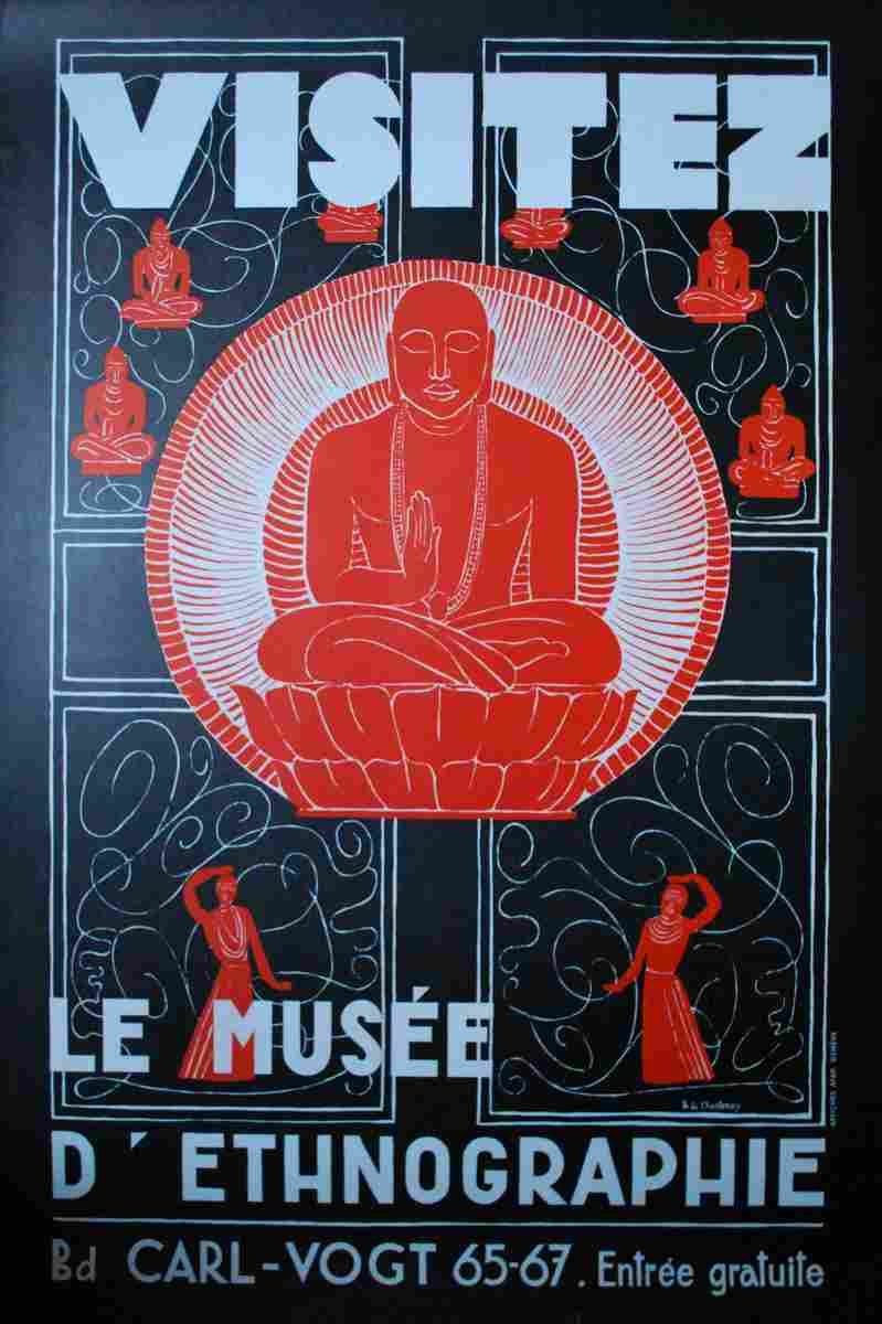 musee d ethnographie geneve philippe de chastonay 1955 9 Advert A4 Photo Print