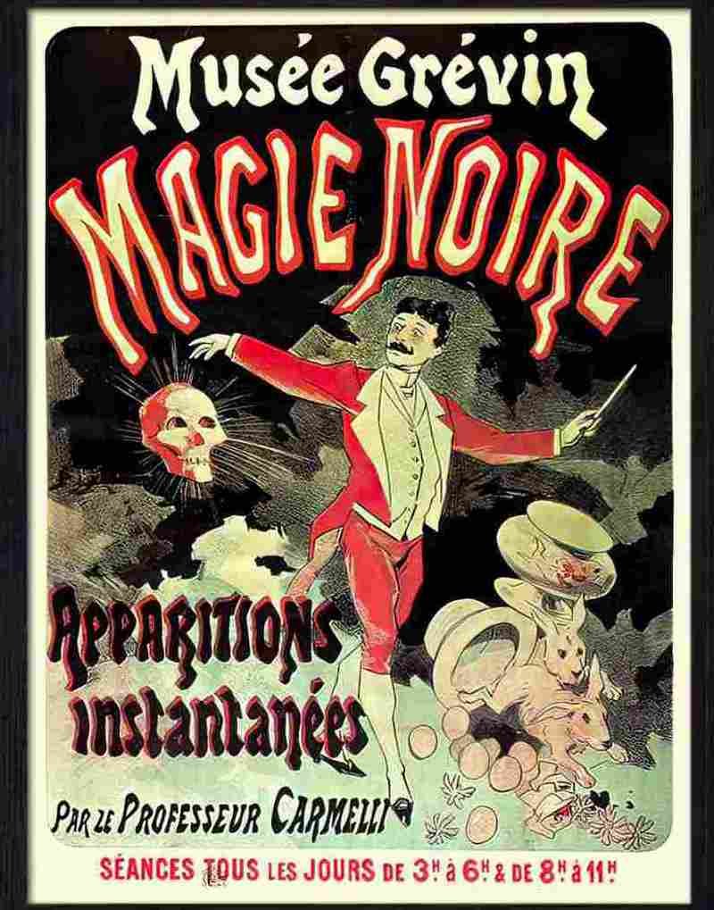 musee gravin magie noire magic poster jules cheret 1887 Advert A4 Photo Print