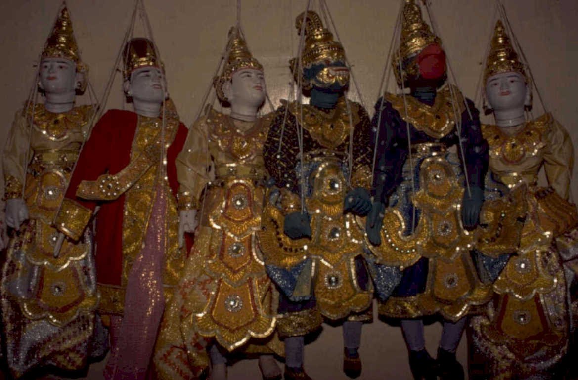myanmar shadow puppets 1980s 1990s A4 Photo Print