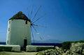 mykonos windmill greece 1980s 1990s A4 Photo Print