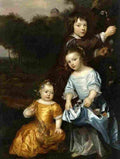 mytens Three Children In A Landscape Art A4 Photo Print