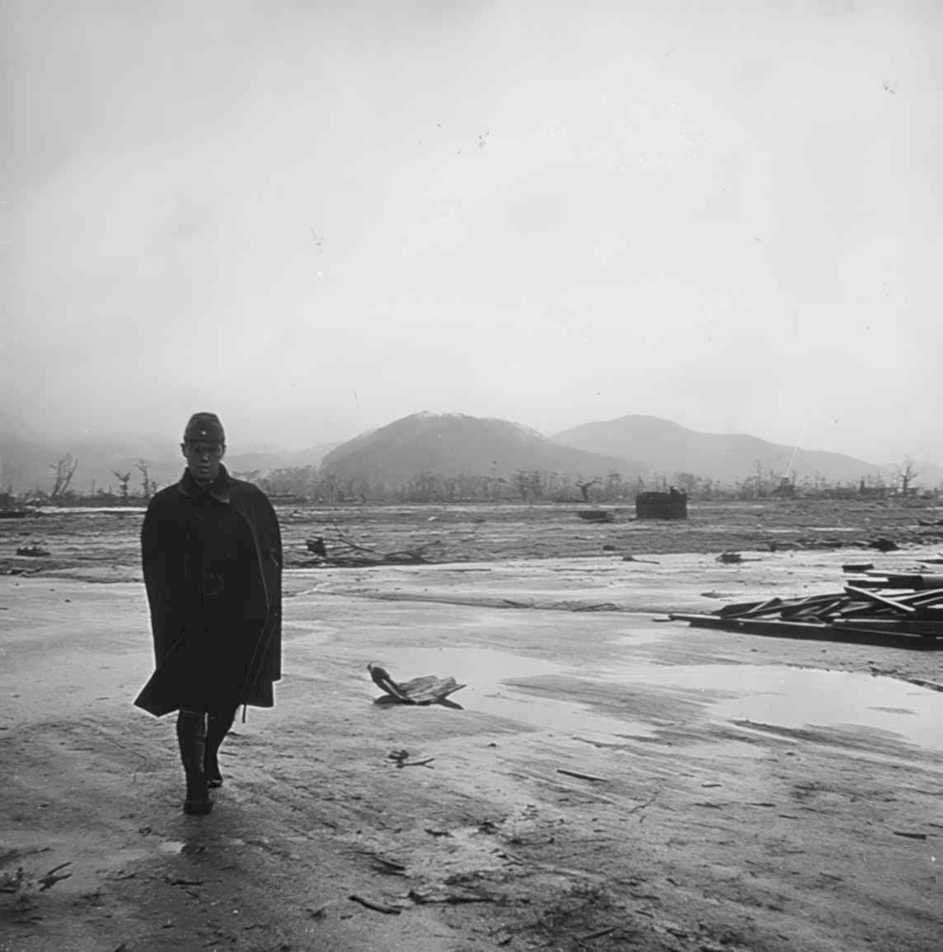 nagasaki landscape debris Vintage world war A4 Photo Print