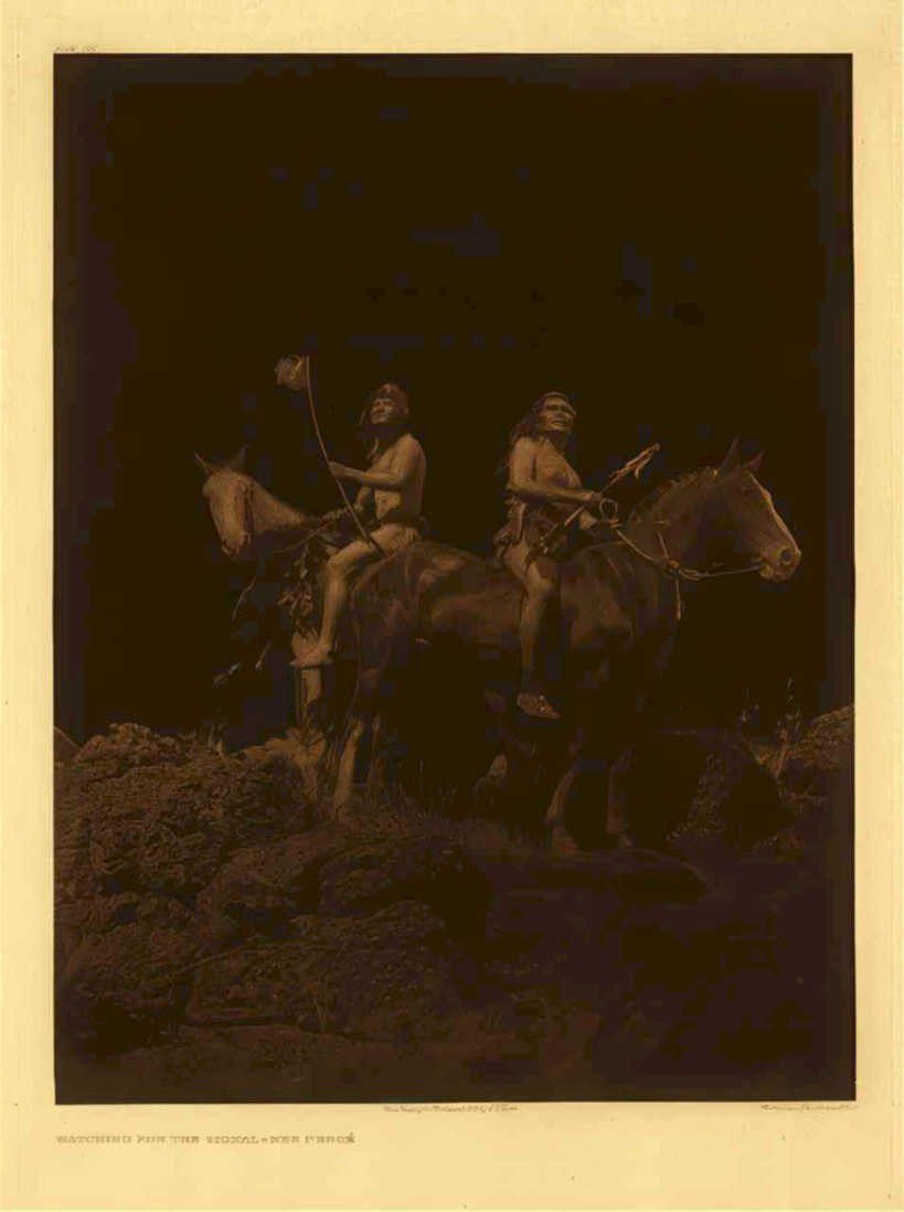 native men horsesignal Vintage world war A4 Photo Print