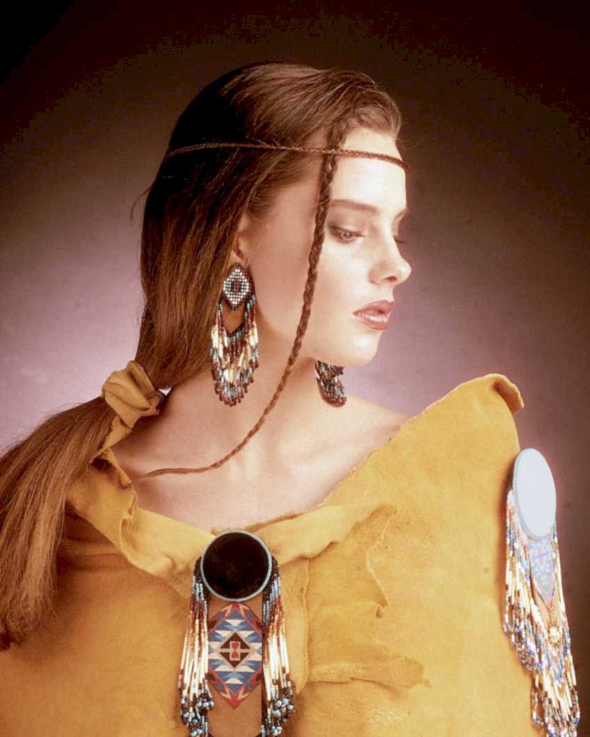 native woman tunic1980s 1990s A4 Photo Print