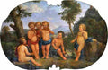natoire allegory music Art A4 Photo Print