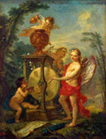 natoire cupid sharpening an arrow Art A4 Photo Print