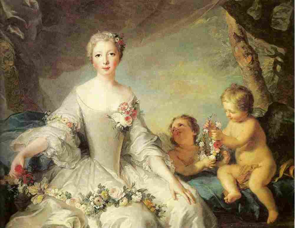 nattier Louise Anne de Bourbon Comtesse de Charolais Art A4 Photo Print