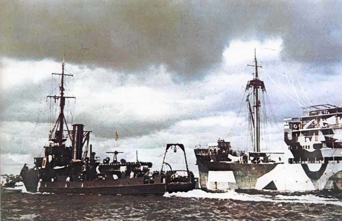 naval fleet wwii 1 Vintage world war A4 Photo Print