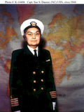 navy captain sausher Vintage world war A4 Photo Print