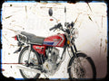 nb 150e Nipponia A4 Photo Print Motorbike Vintage Aged