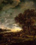 neer A Landscape with a River at Evening Art A4 Photo Print